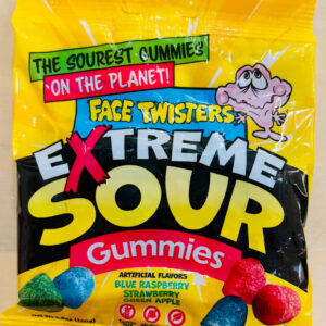 Face Twisters Extreme Sour Gummies