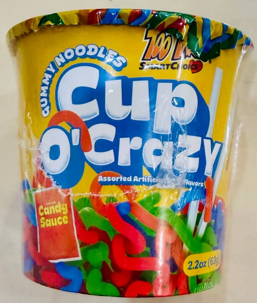 Cup O' Crazy Gummy Noodles 2.2 OZ