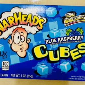 Warheads Blue Raspberry Cubes 3 OZ